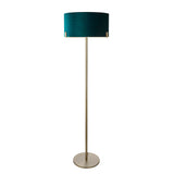 Floor Lamp in Antique Brass with Green Velvet Shade (0711HAY95838)