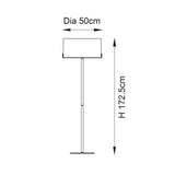 Floor Lamp in Antique Brass with Green Velvet Shade (0711HAY95838)