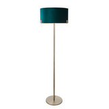 Floor Lamp in Antique Brass with Green Velvet Shade (0711HAY95838)