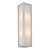 2 Light Bathroom Wall Light Chrome Plated with Frosted Glass Diffuser (0711NEW96137)