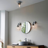 Clear Glass Shade Flush Fitting - Suitable for Bathroom IP44 (0711CHE96138)