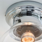 Clear Glass Shade Flush Fitting - Suitable for Bathroom IP44 (0711CHE96138)
