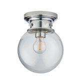 Clear Glass Shade Flush Fitting - Suitable for Bathroom IP44 (0711CHE96138)