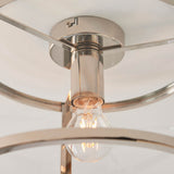 1 Light Flush in Bright Nickel with Clear Glass Shade (0711HOP96150)