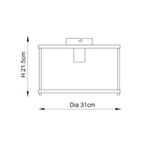 1 Light Flush in Bright Nickel with Clear Glass Shade (0711HOP96150)