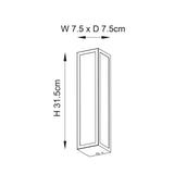 2 Light Bathroom Wall Light Chrome Plated with Clear Ribbed Diffuser (0711NEW96220)