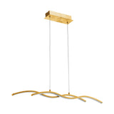 LED Integrated Pendant Light in Gold Colour (0794MIR97745)