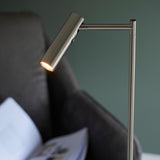 Dedicated Reader Task Floor Lamp - Satin Nickel (0711DED98116)