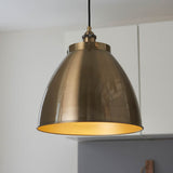 1 Light Large Pendant in Antique Brass (0711FRA98744)