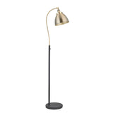 1 Light Task Floor Lamp in Antique Brass (0711FRA98748)