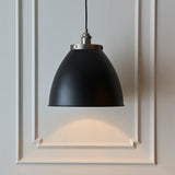 1 Light Large Pendant in Matt Black and Aged Pewter (0711FRA98749)