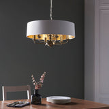 Sophisticated Statement 6 Light Pendant in Antique Brass (0711HIG98933)
