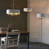 Sophisticated Statement 6 Light Pendant in Antique Brass (0711HIG98933)