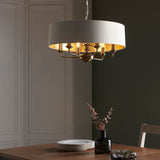 Sophisticated Statement 6 Light Pendant in Antique Brass (0711HIG98933)