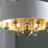 Sophisticated Statement 6 Light Pendant in Antique Brass (0711HIG98933)