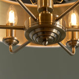 Sophisticated Statement 6 Light Pendant in Antique Brass (0711HIG98933)