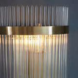 Wall Light in Antique Brass with Clear Glass Rods (0711MAR99168)