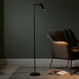 Dedicated Reader Task Floor Lamp - Matt Black (0711DED99772)