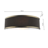 Wall Light Antique Bronze With Brown Shade (0183ALV0739)