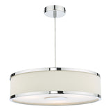 3 Light Pendant Polished Chrome With Ivory Shade (0183ALV1033)