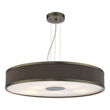 6 Light Pendant Antique Bronze With Brown Shade (0183ALV1739)
