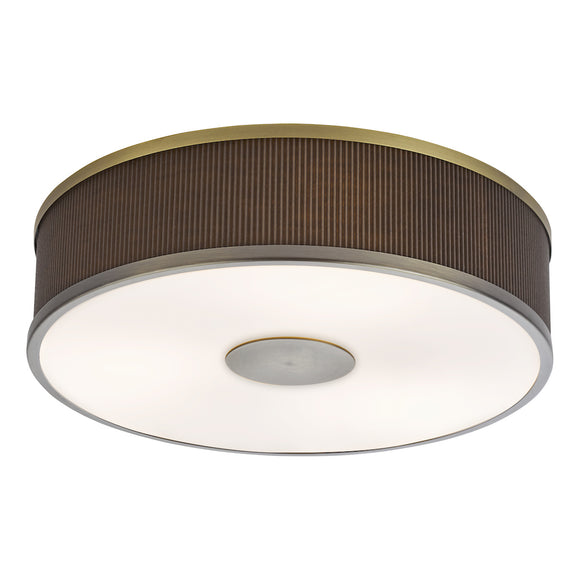 3 Light Flush Antique Bronze With Brown Shade (0183ALV5239)