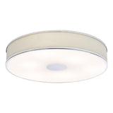 6 Light Flush Polished Chrome With Ivory Shade (0183ALV6433)