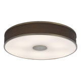 6 Light Flush Antique Bronze With Brown Shade (0183ALV6439)
