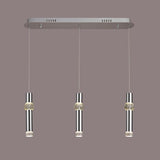 3 Light Linear Pendant, 3 x 5W LED, Polished Chrome - 3yrs Warranty (1230LIA89A)