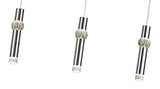 3 Light Linear Pendant, 3 x 5W LED, Polished Chrome - 3yrs Warranty (1230LIA89A)