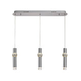 3 Light Linear Pendant, 3 x 5W LED, Polished Chrome - 3yrs Warranty (1230LIA89A)