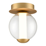 LED Wall Bracket with Opal Diffuser in Satin Brass (0194BEAWB423)