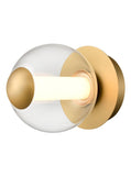 LED Wall Bracket with Opal Diffuser in Satin Brass (0194BEAWB423)