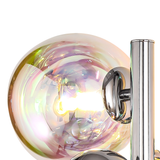 Wall Lamp, 2 x G9, Polished Chrome/Iridescent Glass (1230BUB3LT58A)