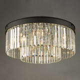 6 Light Flush Matt Anthracite & Crystal (0183CEL4822)