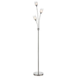 3 Light Standard Lamp - Satin silver (0194CAMSP80023)
