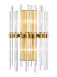 2 Light Wall Bracket in Aged Brass with Glass Rods  (0194CEL24842)