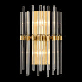 2 Light Wall Bracket in Aged Brass with Glass Rods  (0194CEL24842)