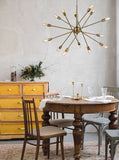 14 Light Ceiling Pendant in Old Gold (0194CENFL239814)