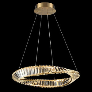 LED Integrated Circular Pendant - Aged Brass (0194CLE453)