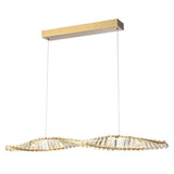 LED Integrated Bar Pendant - Aged Brass (0194CLE456)