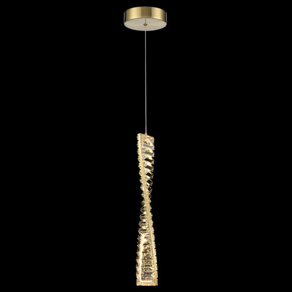 LED Integrated Pendant - Aged Brass (0194CLE457)