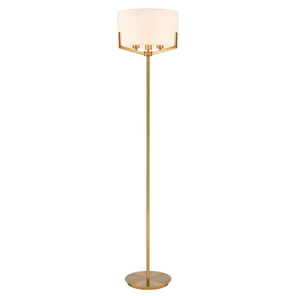 3 Light Floor Lamp in Aged Brass (0194CLISL263)