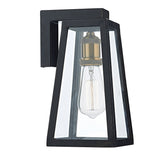 Outdoor Wall Light Black Glass IP43 (0183DUV1522)