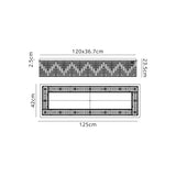 125x42cm Rectangular Flush Chandelier, 16 Light E14, Gold/Crystal (1230HAL41GO)