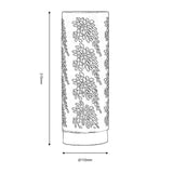 Touch Table Lamp - Black Shiny Chrome & Black (1284TEMTL905MB)