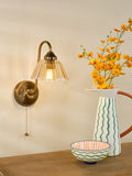 1 Light Wall Light Antique Bronze with Amber Glass(0183ERI0763)