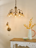 1 Light Wall Light Antique Bronze with Amber Glass(0183ERI0763)