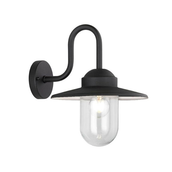 Exterior Wall Fitting in Matt Black Aluminium (0194EXT6615)