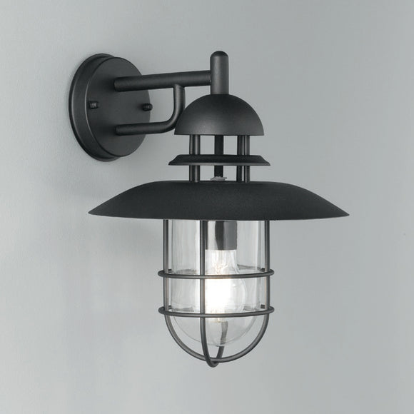 Exterior Wall Fitting in Matt Black Aluminium (0194EXT6616)